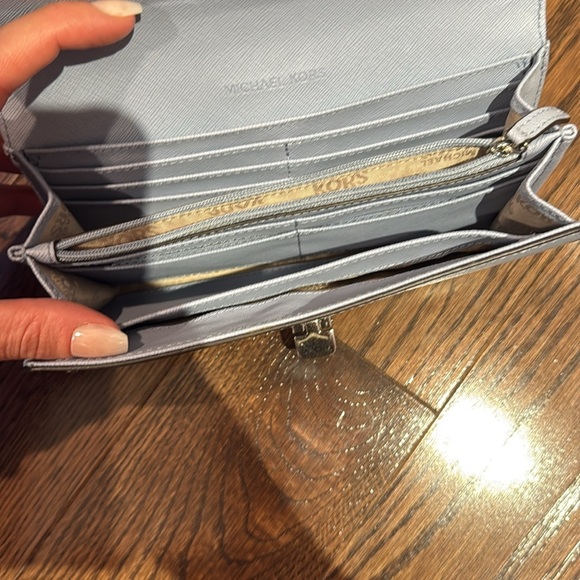 Michael Kors Light Blue Wallet- Carryall - Picture 5 of 5